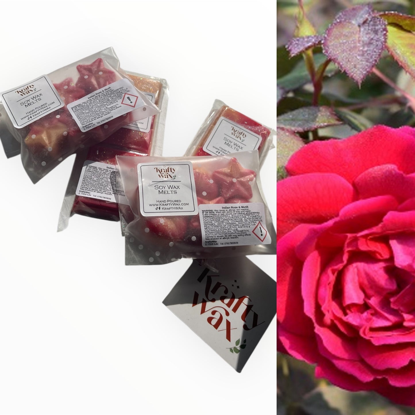 Kraftywax Indian Rose & Musk Scented Products