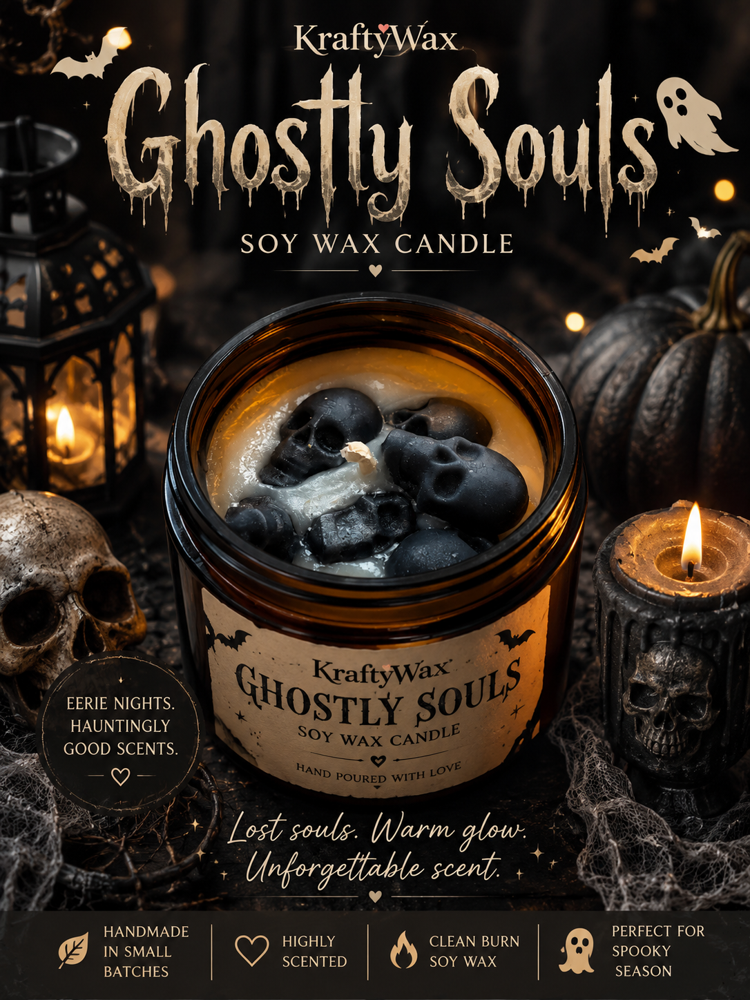 Kraftywax Ghostly Souls Scented Products