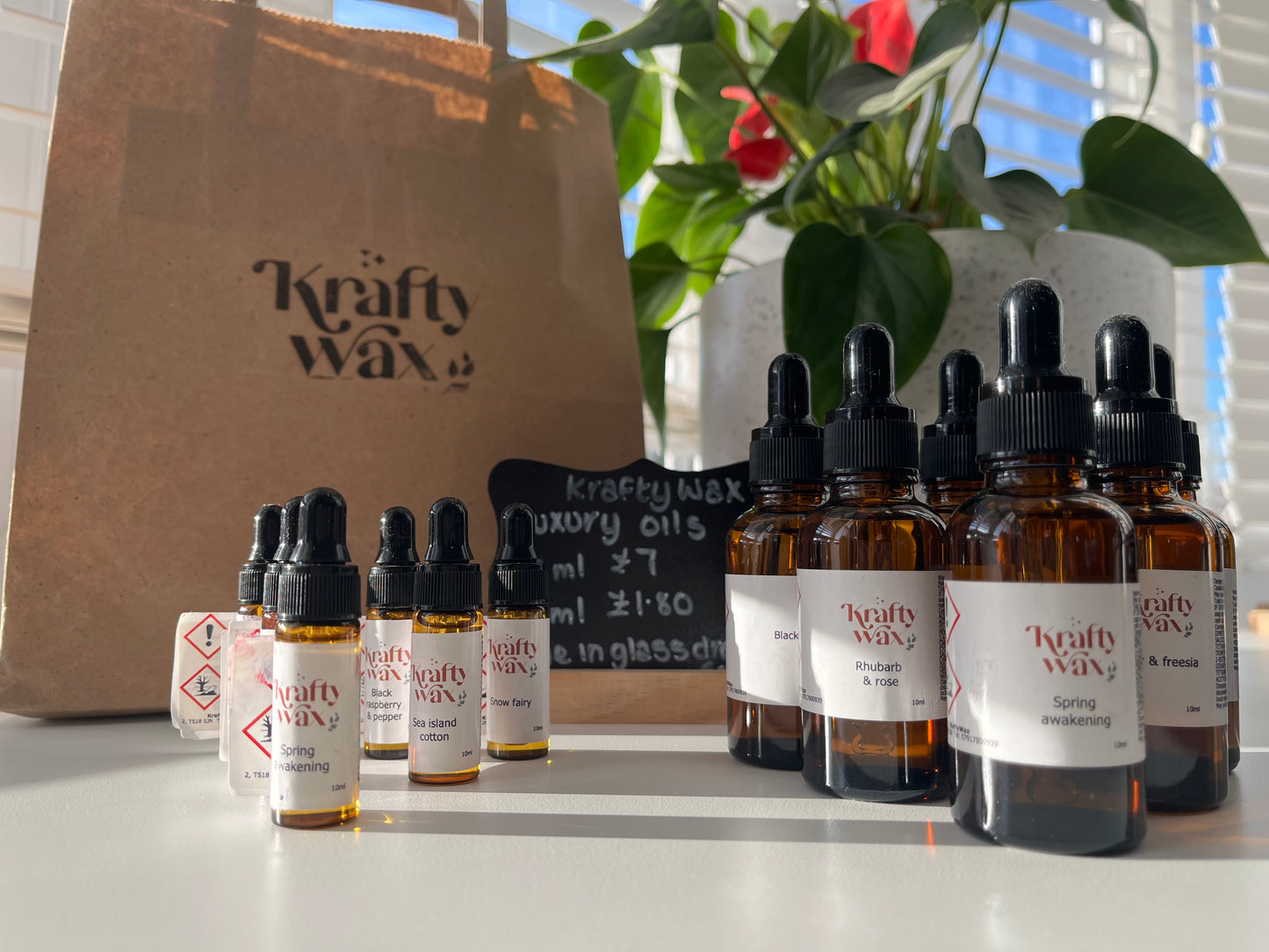 Kraftywax Rhubarb & Rose Scented Products