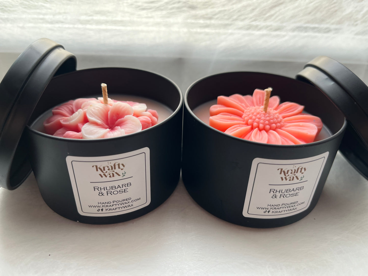 Kraftywax Rhubarb & Rose Scented Products