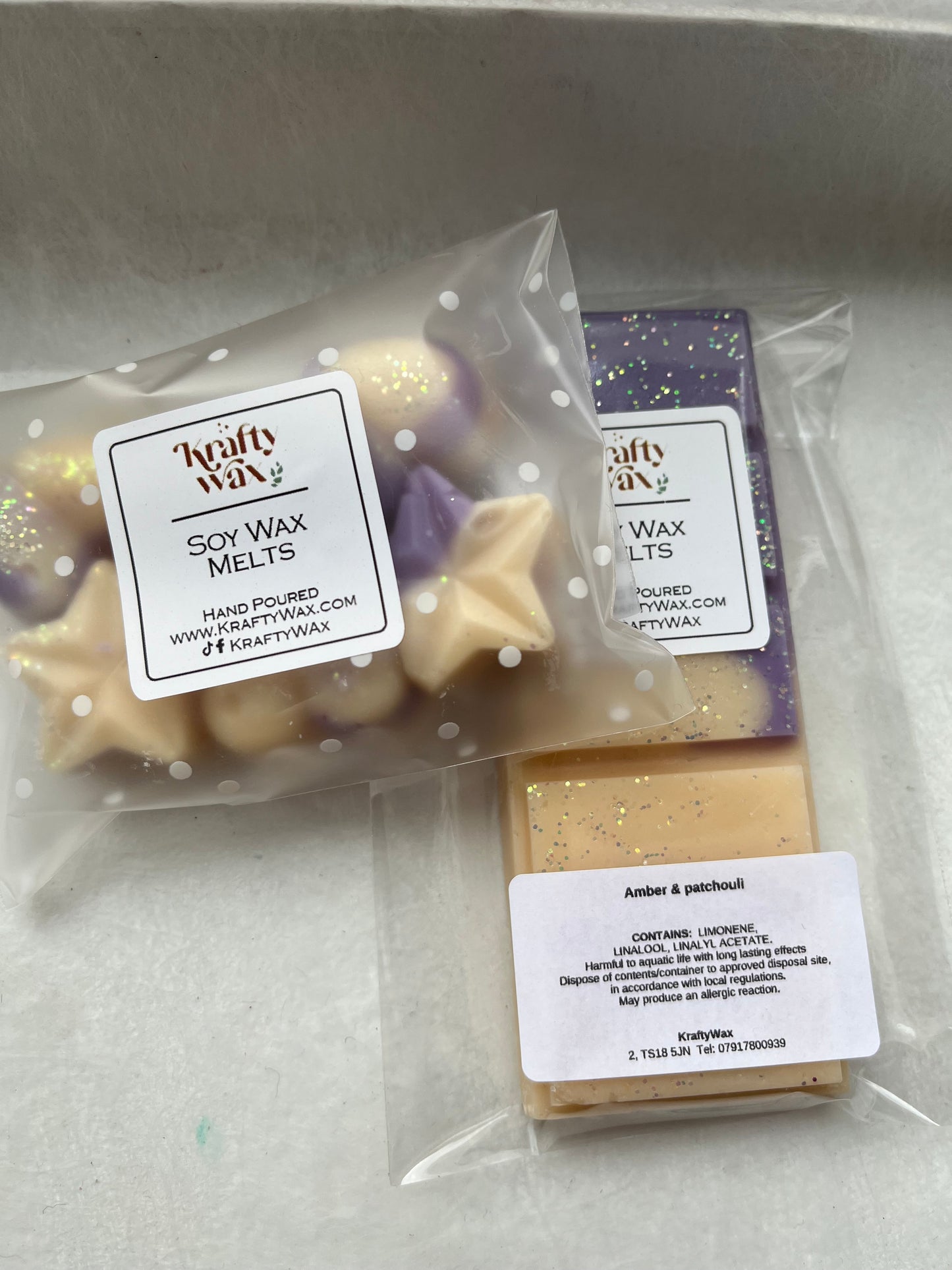 Kraftywax Amber & Patchouli Scented Products