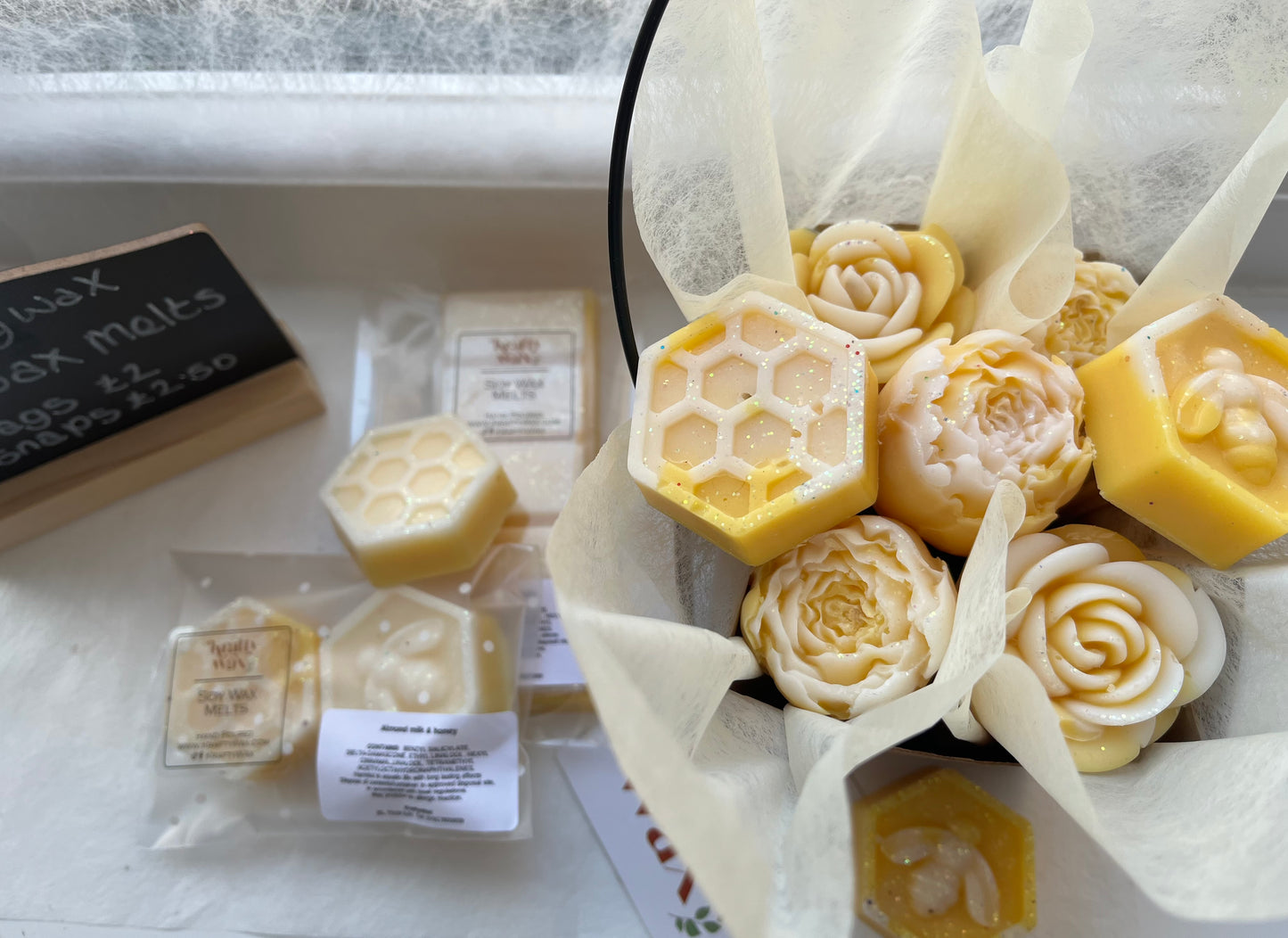 Kraftywax Almond Milk & Honey Scented Products