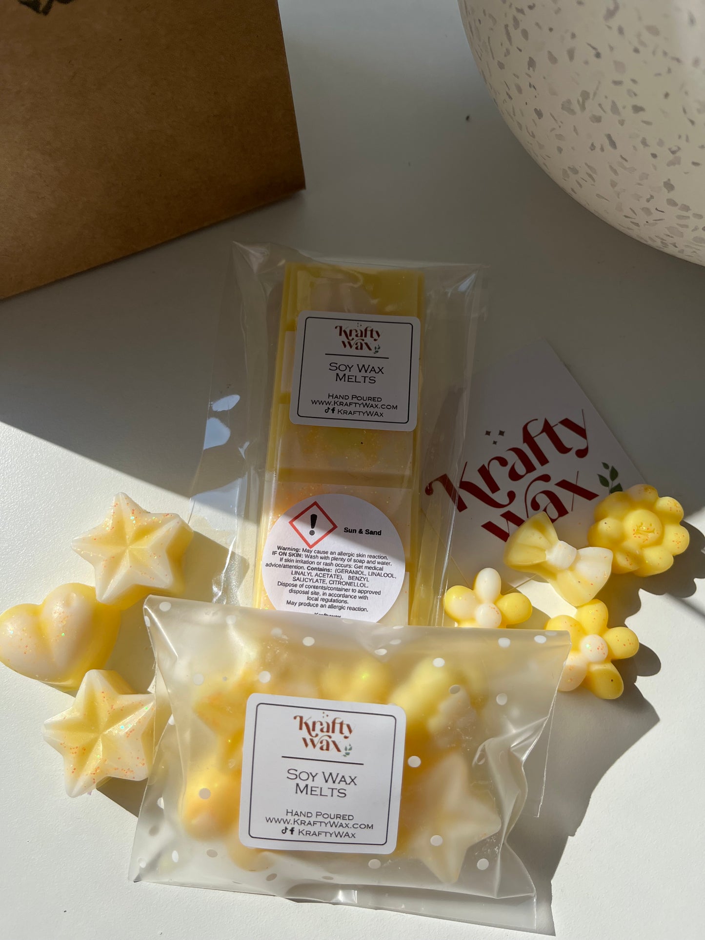 Kraftywax Sun & Sand Scented Products