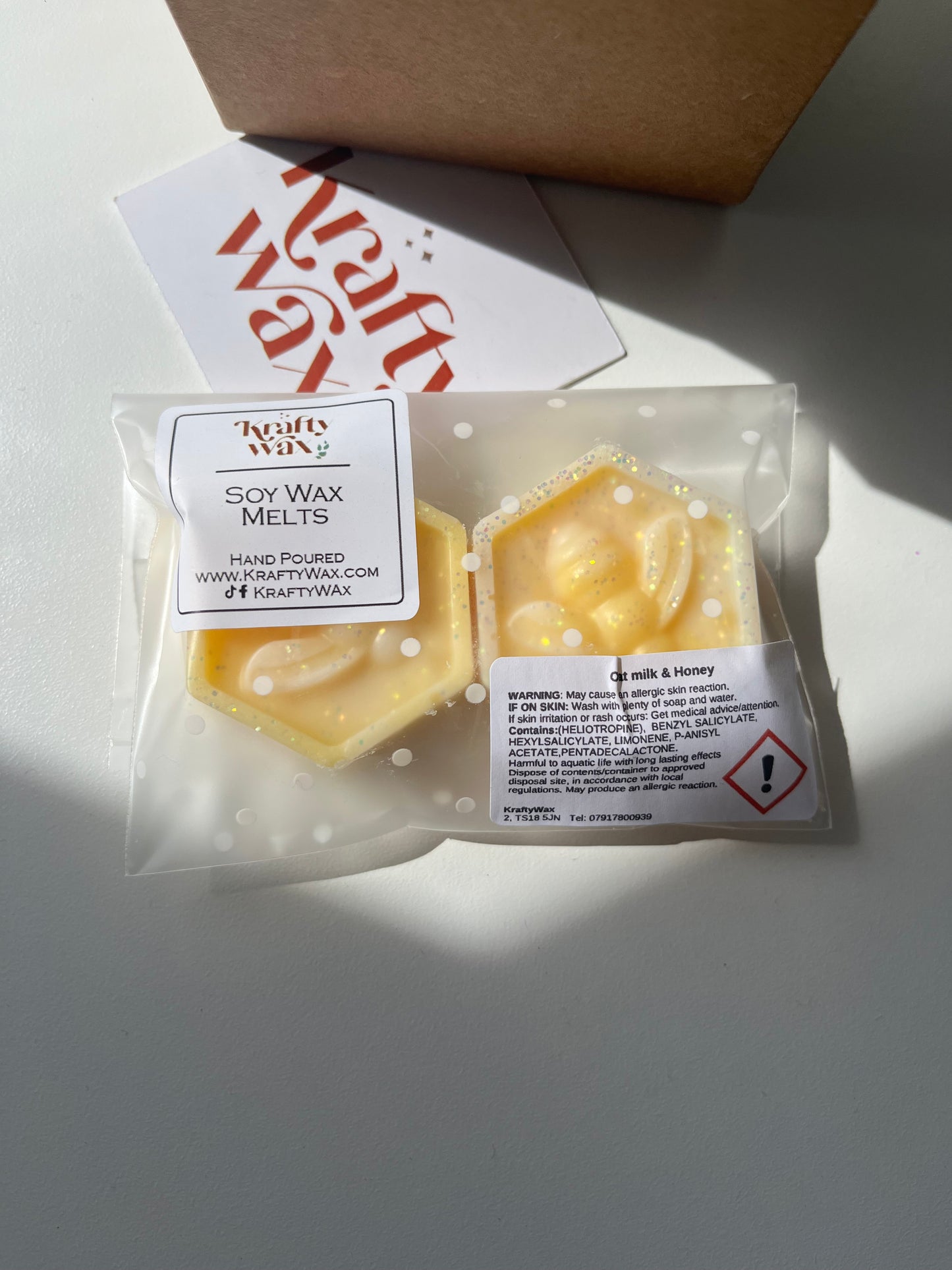 Kraftywax Oat Milk & Honey Scented Products