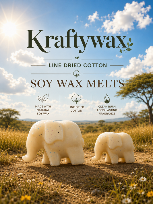 Kraftywax Line Dried Cotton Scented Products