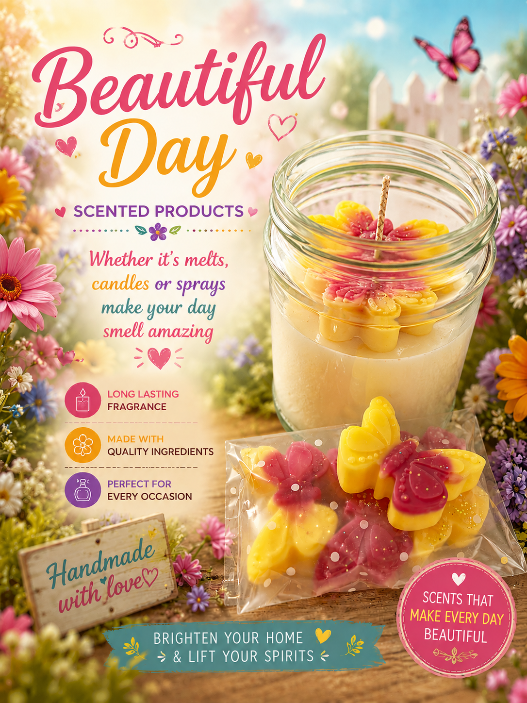 Kraftywax Beautiful Day Scented products