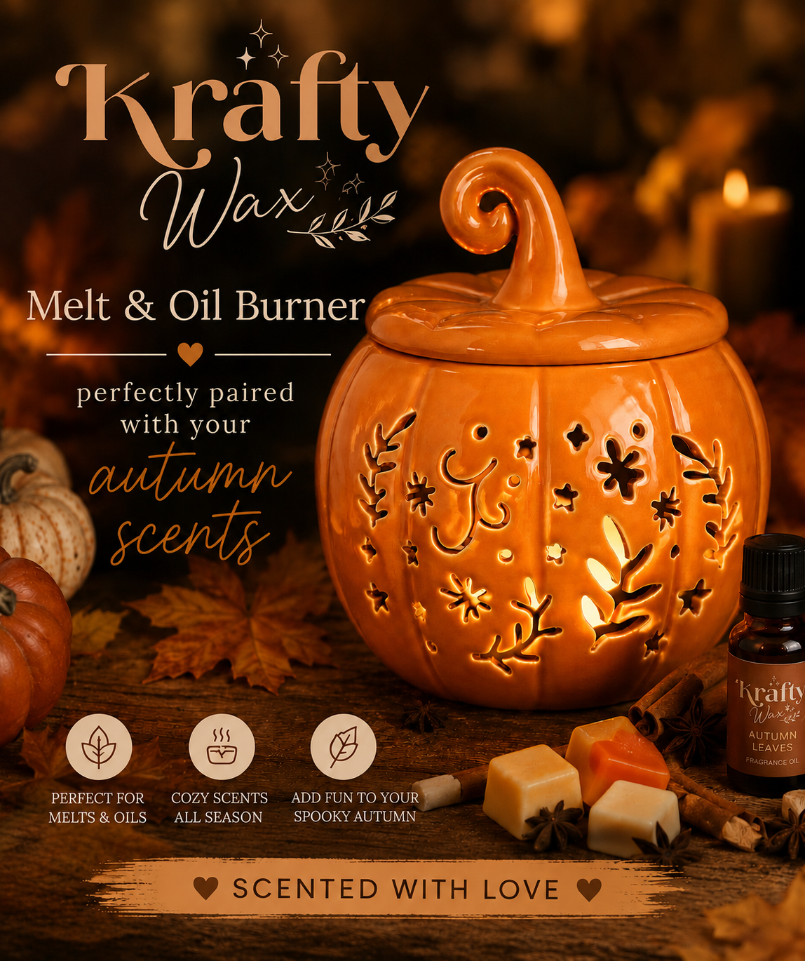 Orange Pumpkin Wax/Oil Burner