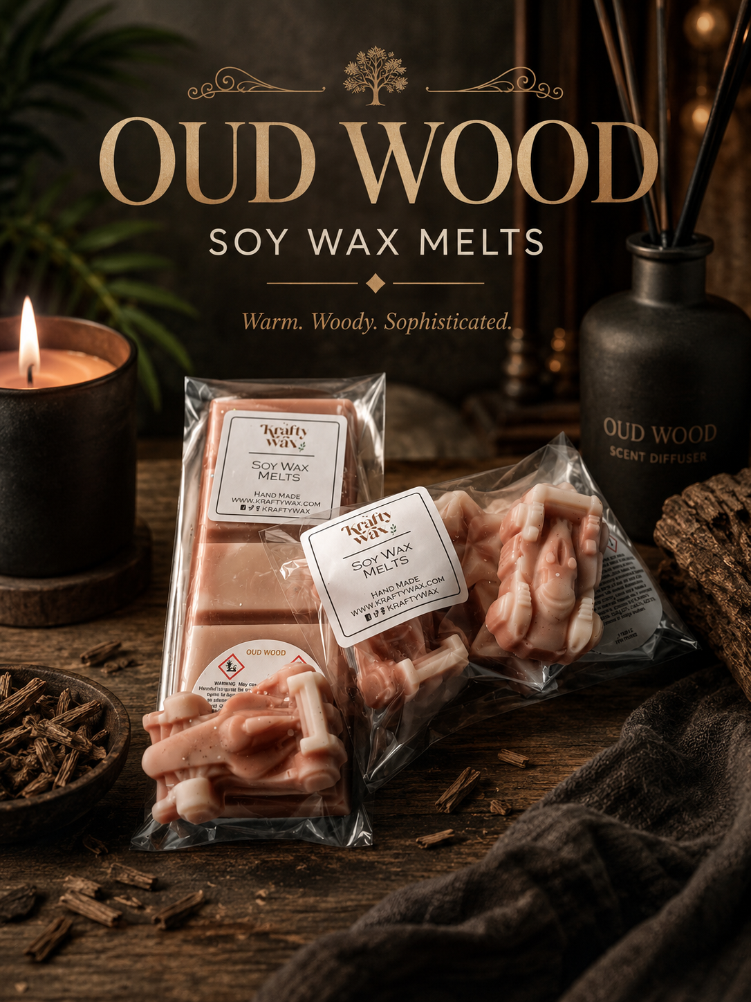 Kraftywax Oud Wood Gift Sets