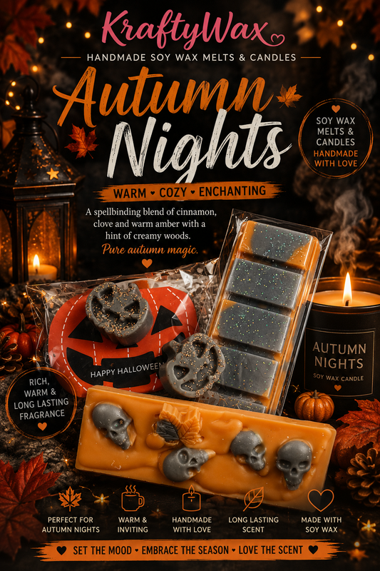 Kraftywax Autumn Nights Scented Products