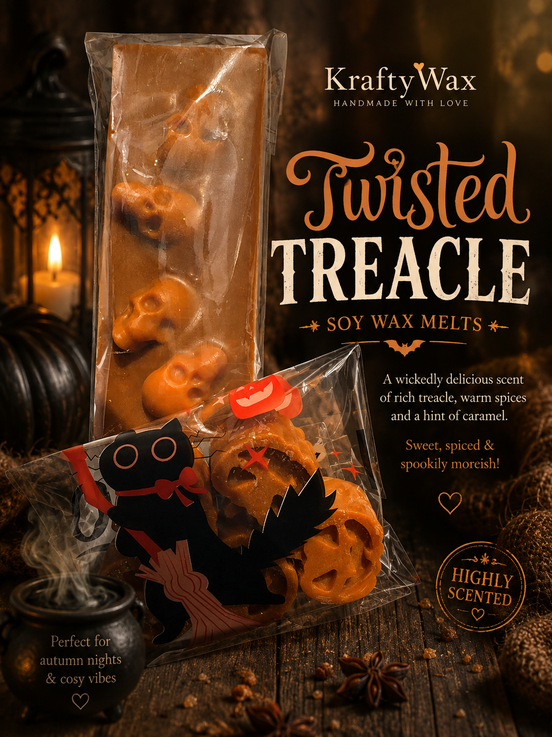 Kraftywax Twisted Treacle Scented Products