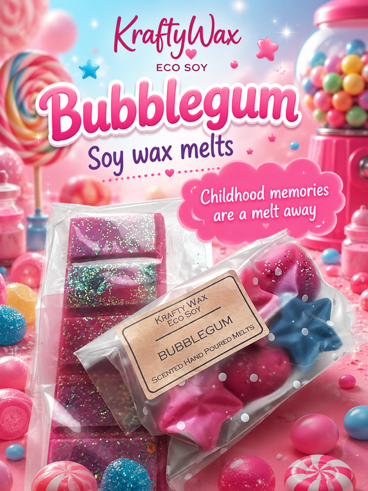 Kraftywax Bubblegum Scented Products