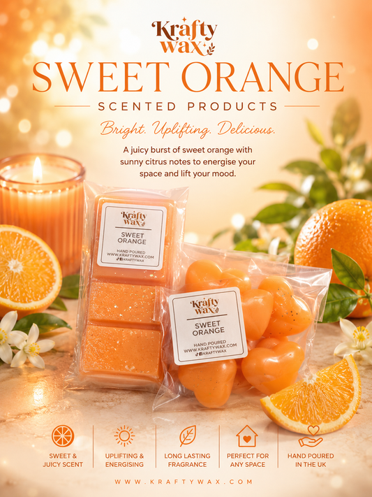 Kraftywax Sweet Orange Scented Products