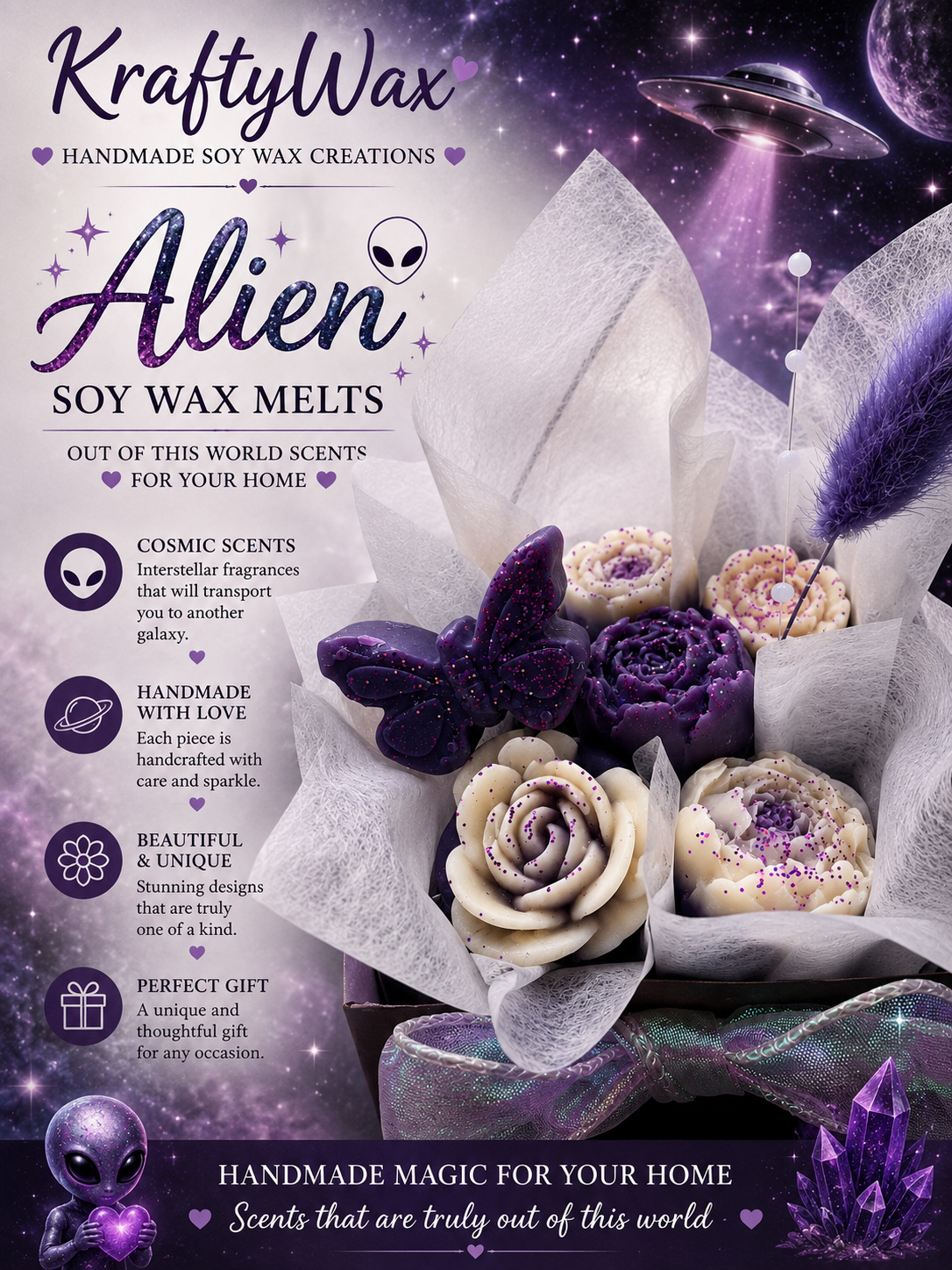 Kraftywax Alien Scented Products
