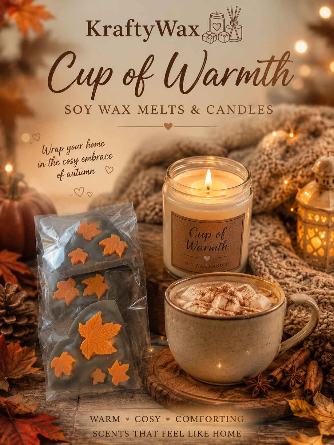 Kraftywax Cup of Warmth Scented Products