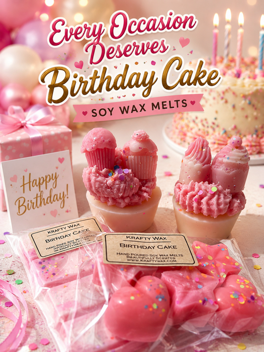 Kraftywax Birthday Cake Scented Products