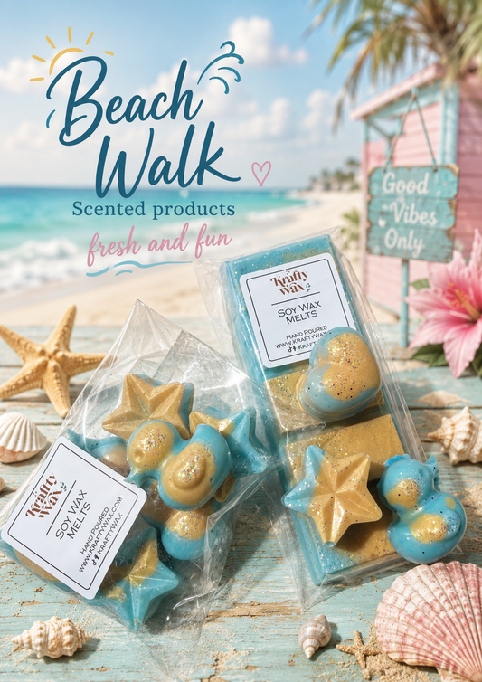 Kraftywax Beach Walk Scented Products
