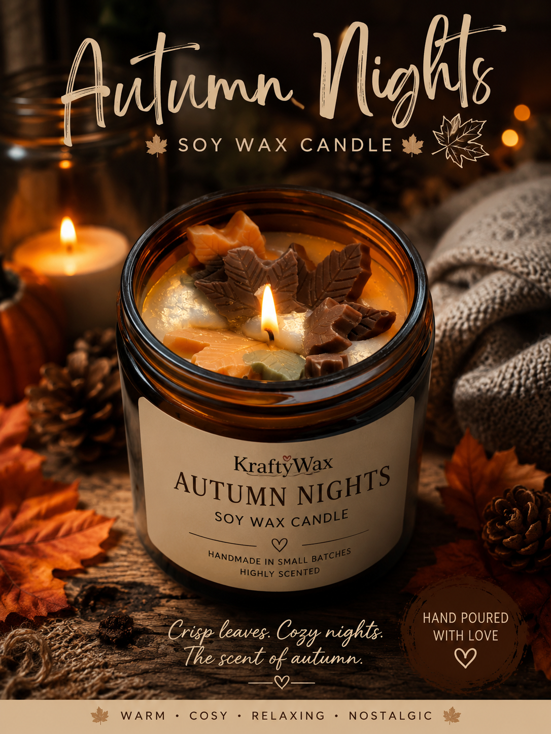 Kraftywax Autumn Nights Scented Products