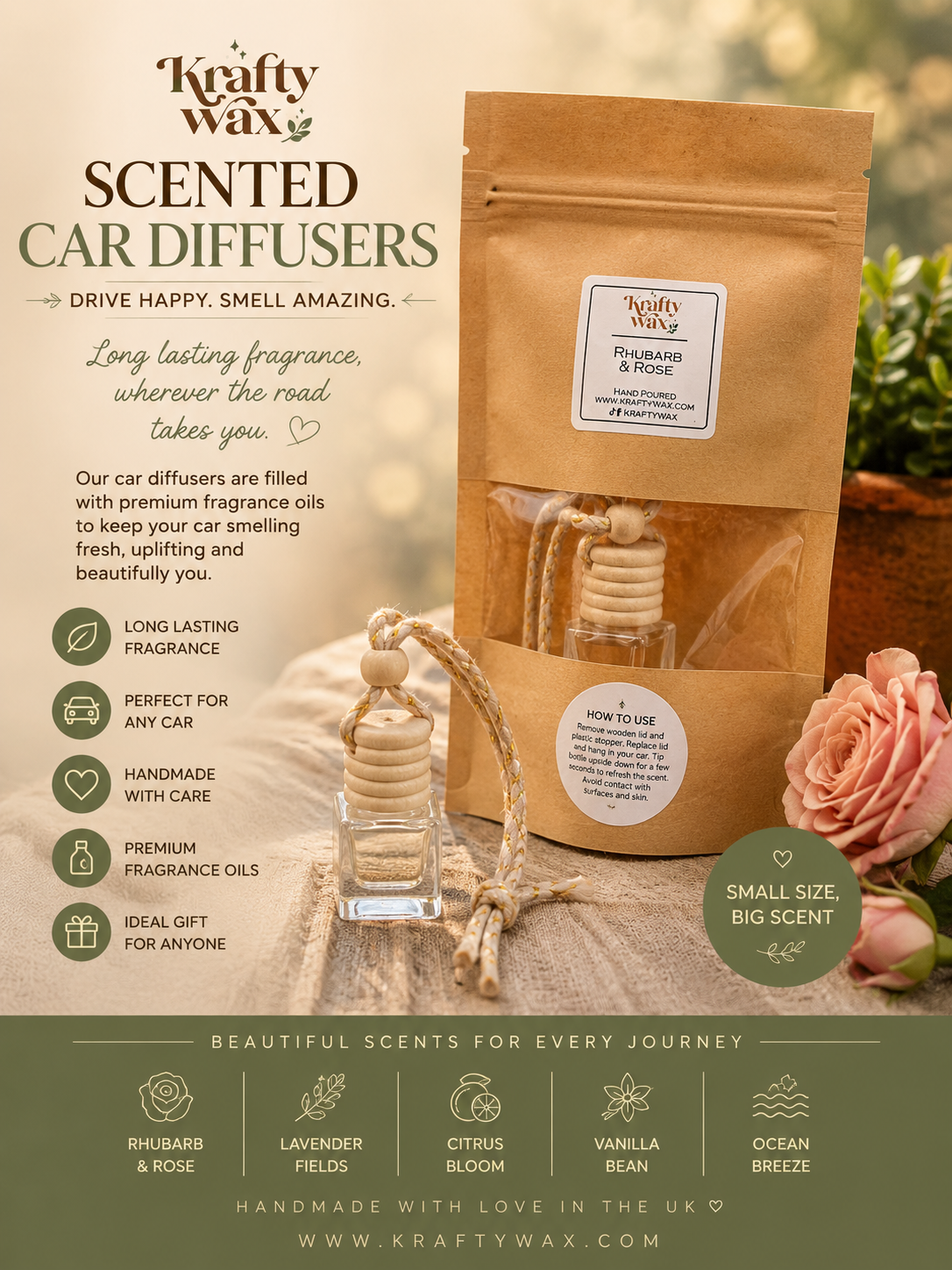 Kraftywax Beautiful Day Scented products