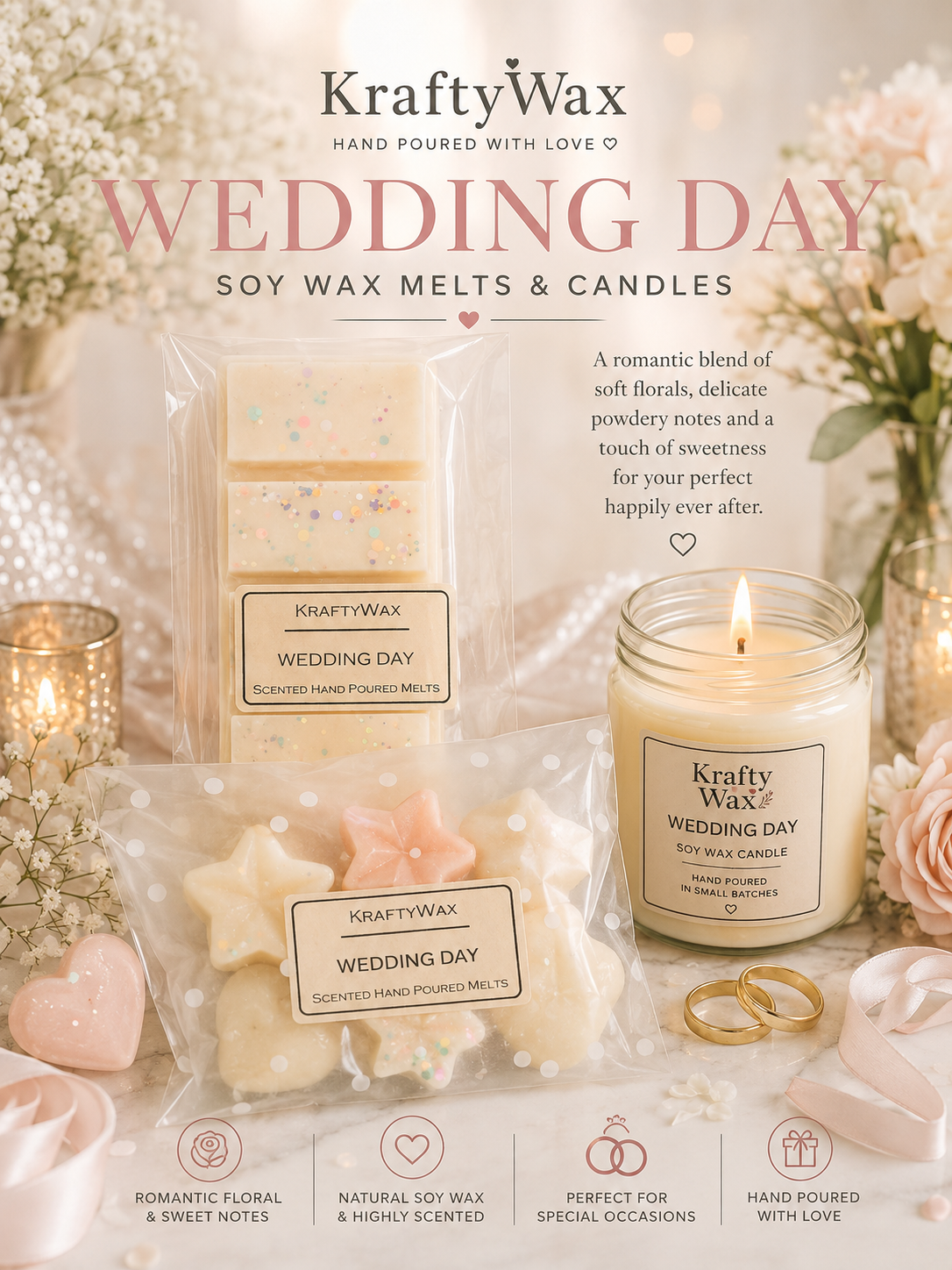 Kraftywax Wedding Day Scented Products