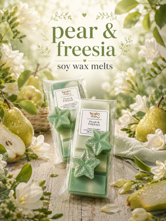 Kraftywax Pear & Freesia Scented Products