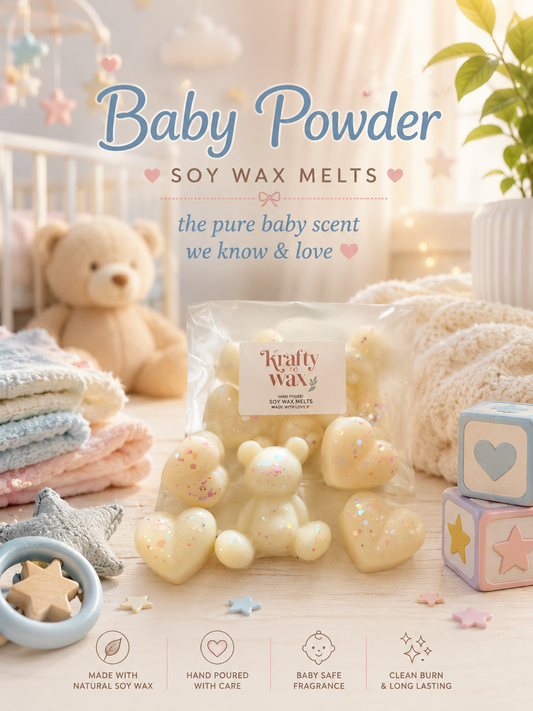 Kraftywax Baby Powder Scented Products