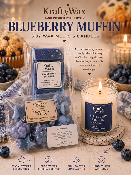 Kraftywax Blueberry Muffin Scented Products