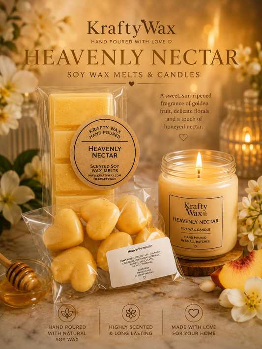 Kraftywax Heavenly Nectar Scented Products