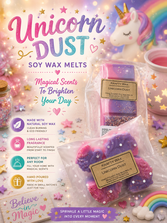 Kraftywax Unicorn Dust Scented Products