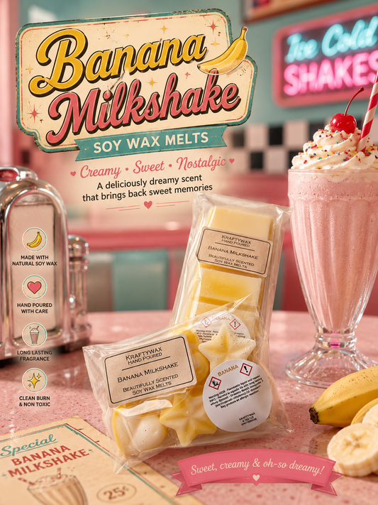Kraftywax Banana Milkshake Scented Products