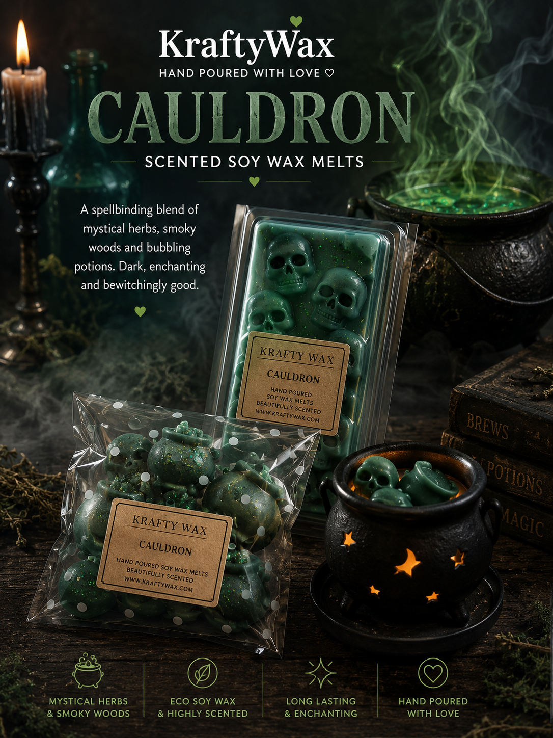 Kraftywax Cauldron Scented Products