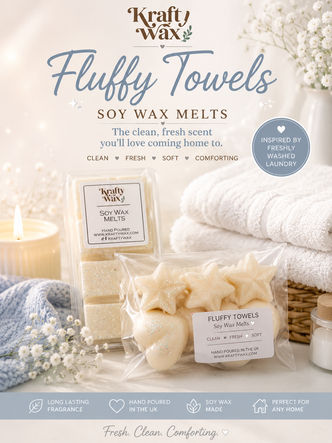 Kraftywax Fluffy Towels Scented Products