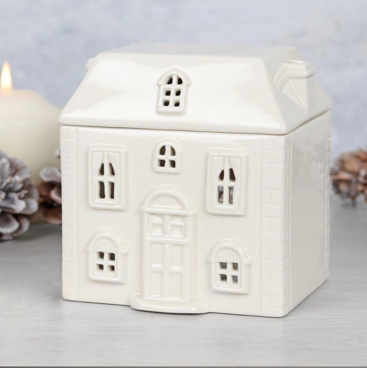 White house Wax/Oil Tea light Burner
