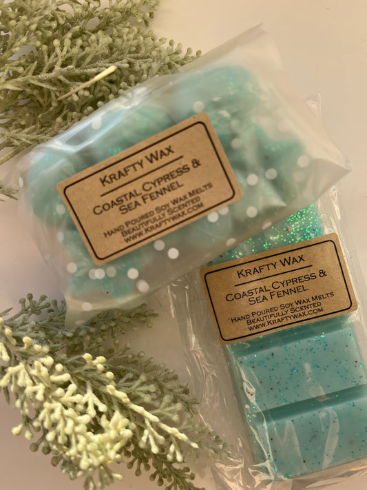 Kraftywax Coastal Cypress & Sea Fennel Scented Products