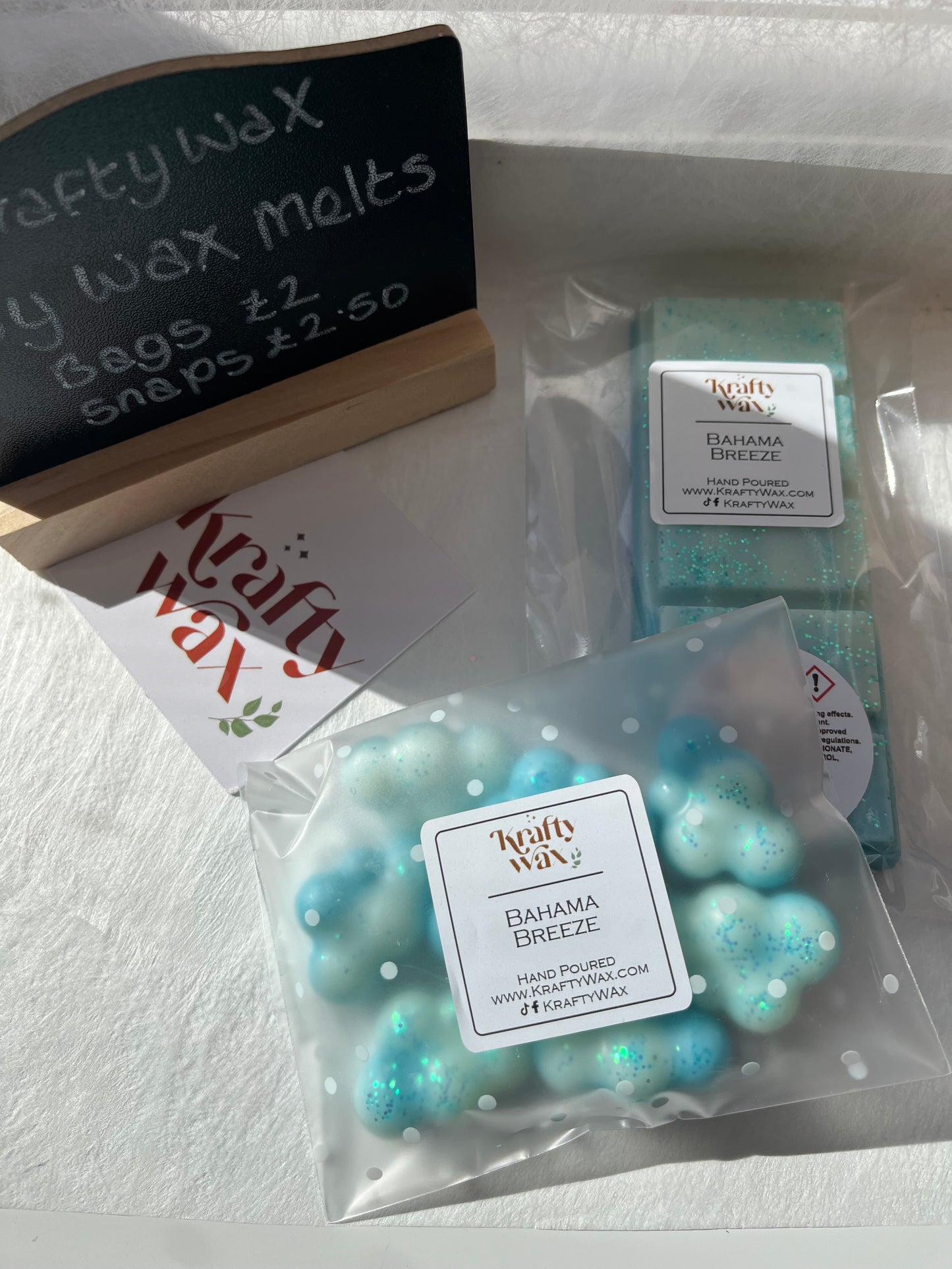 Kraftywax Bahama Breeze Scented Products