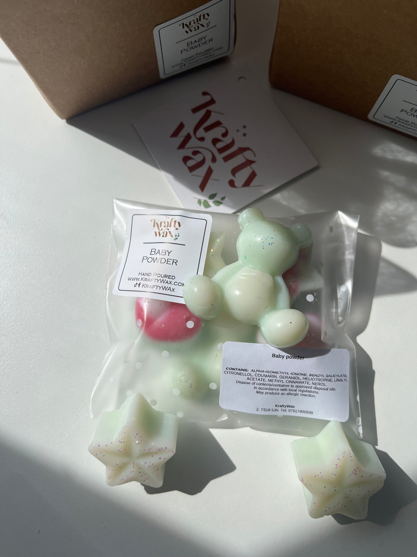 Kraftywax Baby Powder Scented Products